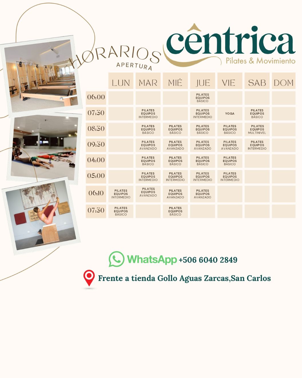 Horarios Centrica